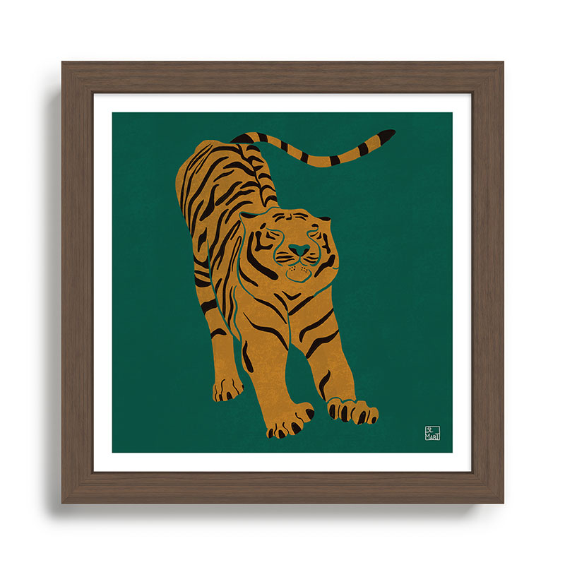 Tiger Doesn't Lose Sleep Framed Art Print Gallery Image 13