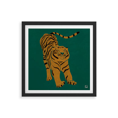 Tiger Doesn't Lose Sleep Framed Art Print Gallery Image 7