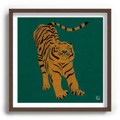 Tiger Doesn't Lose Sleep Framed Art Print Gallery Image 101