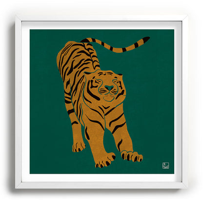 Tiger Doesn't Lose Sleep Framed Art Print Gallery Image 118