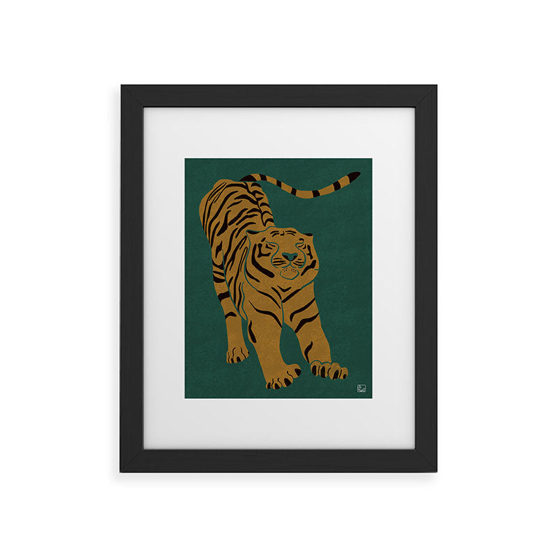 Tiger Doesn't Lose Sleep Framed Art Print Gallery Image 45