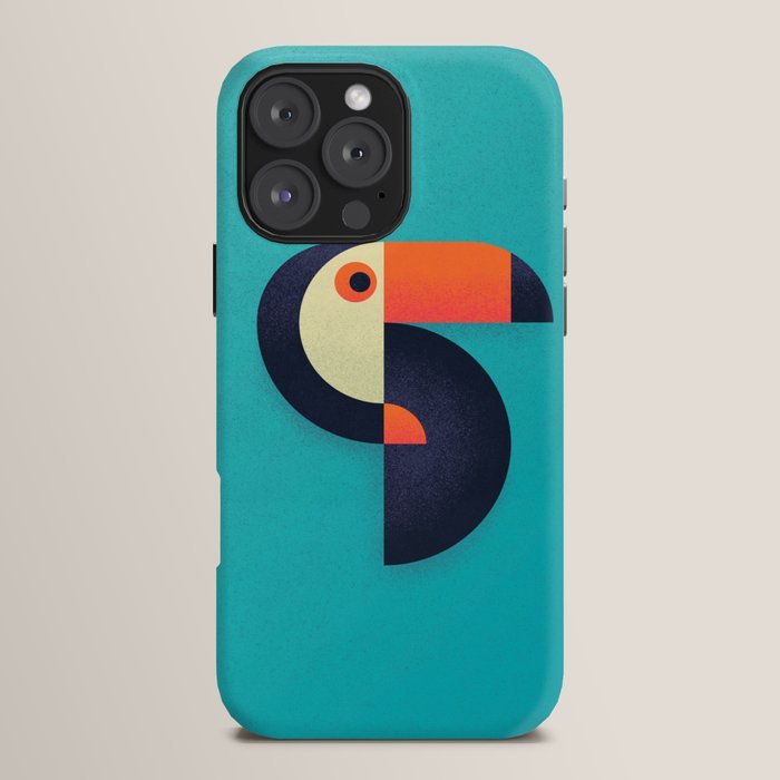 Toucan Geometric - Aqua iPhone Case Gallery Image 16