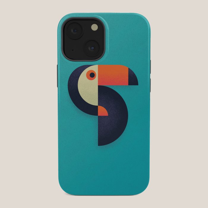 Toucan Geometric - Aqua iPhone Case Gallery Image 34