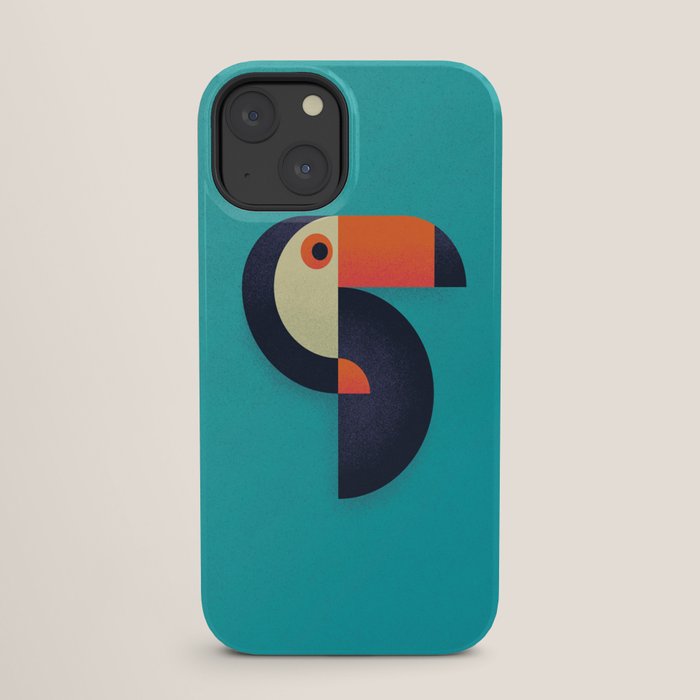 Toucan Geometric - Aqua iPhone Case Gallery Image 25