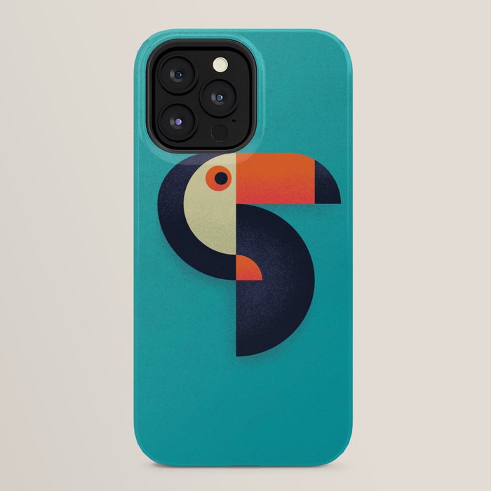 Toucan Geometric - Aqua iPhone Case Gallery Image 24