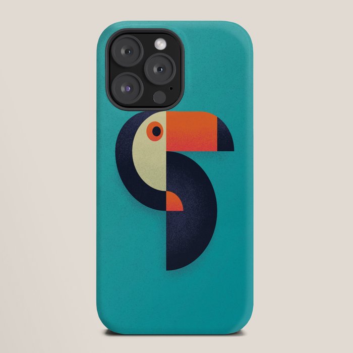 Toucan Geometric - Aqua iPhone Case Gallery Image 20