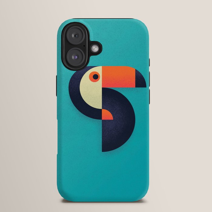 Toucan Geometric - Aqua iPhone Case Gallery Image 13