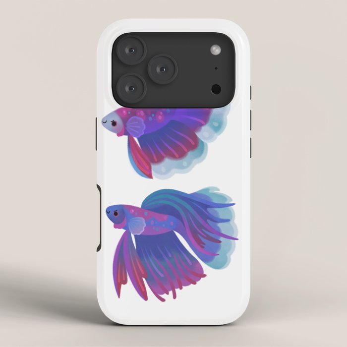 Blue Betta iPhone Case Gallery Image 3
