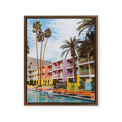 Palm Springs Pool Day VII Framed Canvas Print Gallery Image 8