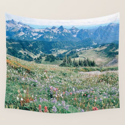 Wildflower Meadow Wall Tapestry Gallery Image 4