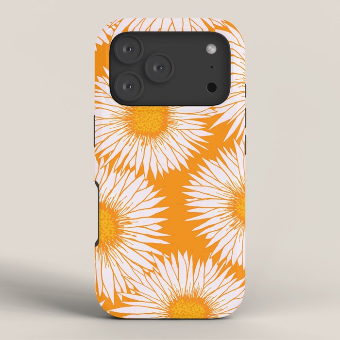 Orange and White Sunflowers iPhone Case Gallery Image 3