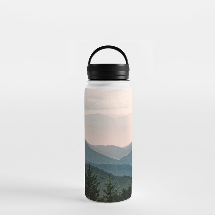 Smoky Mountain Pastel Sunset Water Bottle Gallery Image 3