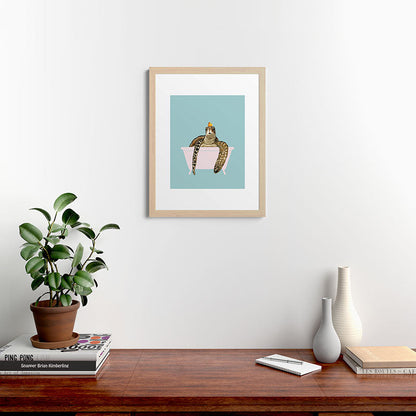 Sea Turtle in Bathtub Framed Art Print Gallery Image 64