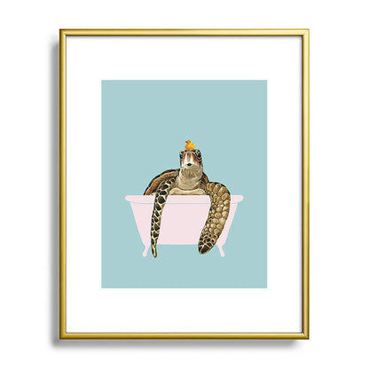 Sea Turtle in Bathtub Framed Art Print Gallery Image 120