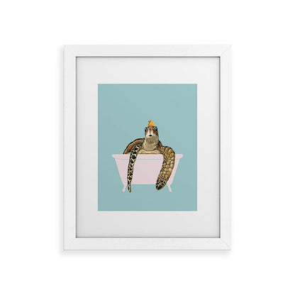 Sea Turtle in Bathtub Framed Art Print Gallery Image 70