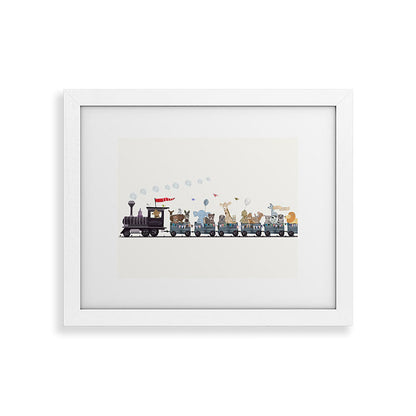 big little nursery nature train Framed Art Print Gallery Image 73
