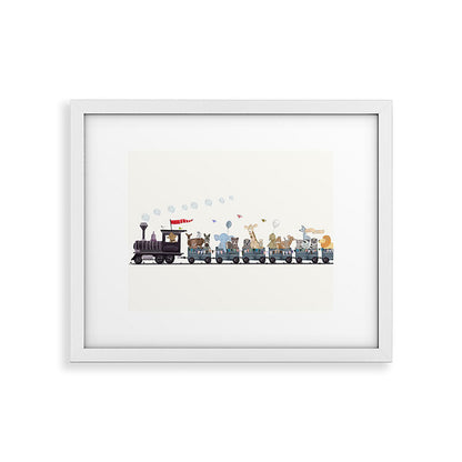 big little nursery nature train Framed Art Print Gallery Image 31