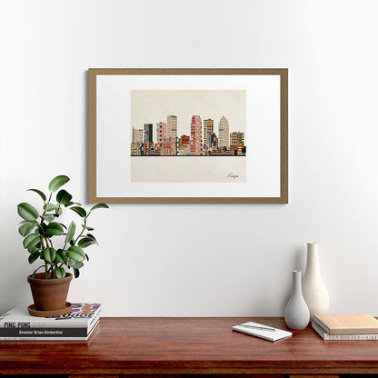 tampa skyline Framed Art Print Gallery Image 56
