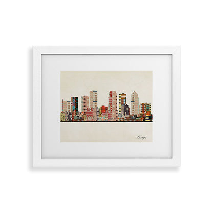 tampa skyline Framed Art Print Gallery Image 74