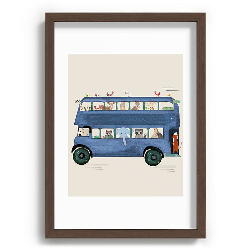 the big blue bus Framed Art Print Gallery Image 89