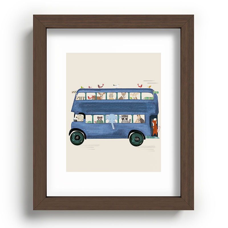 the big blue bus Framed Art Print Gallery Image 86
