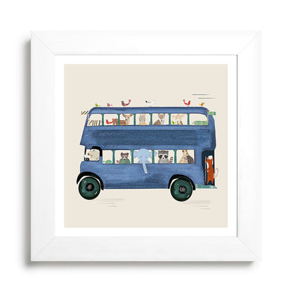 the big blue bus Framed Art Print Gallery Image 79