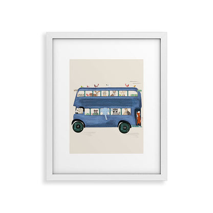 the big blue bus Framed Art Print Gallery Image 31