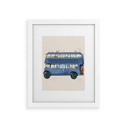 the big blue bus Framed Art Print Gallery Image 69