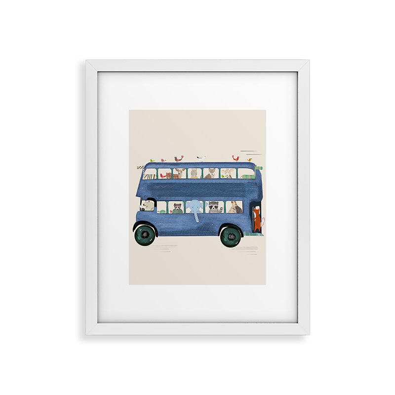the big blue bus Framed Art Print Gallery Image 34