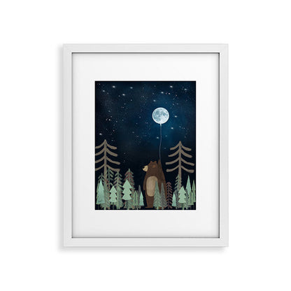 the moon balloon Framed Art Print Gallery Image 31