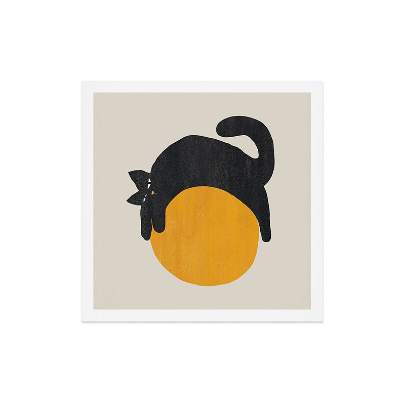 Cat with ball Art Print Gallery Image 5