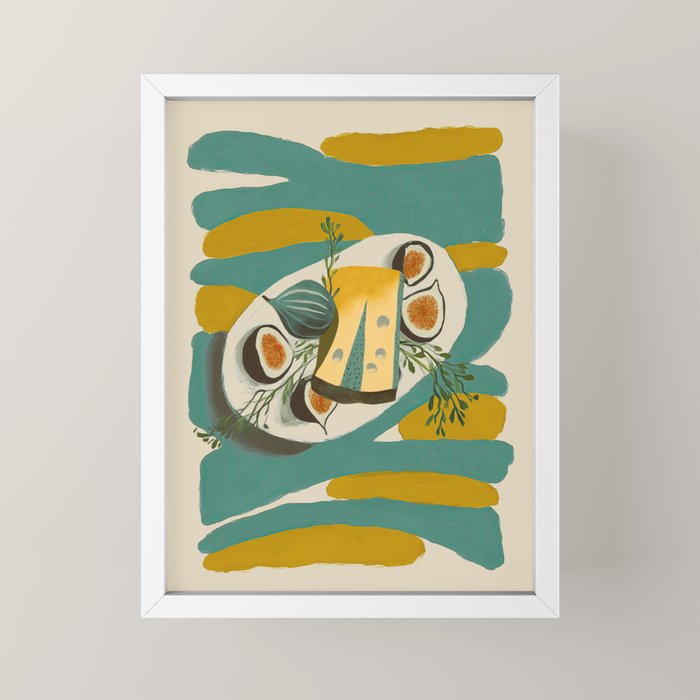 Modern Fig Still Life Mini Art Print Gallery Image 4
