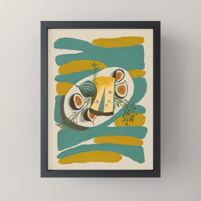 Modern Fig Still Life Mini Art Print Gallery Image 3
