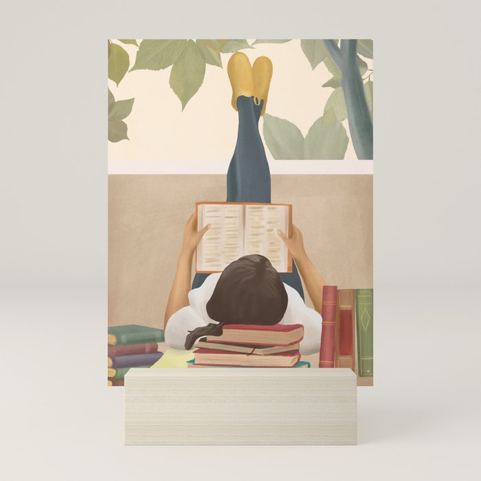 Bookworm Mini Art Print Gallery Image 5