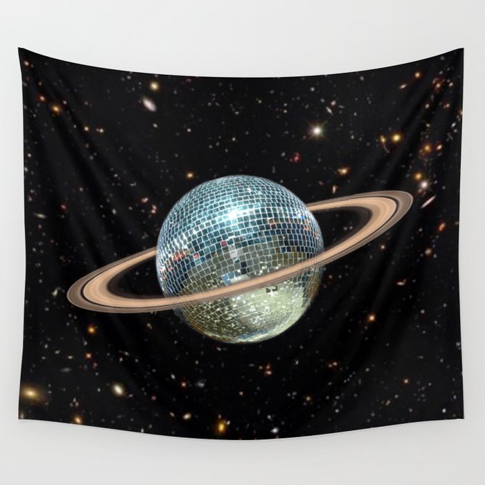 Saturn Disco II Wall Tapestry Gallery Image 2