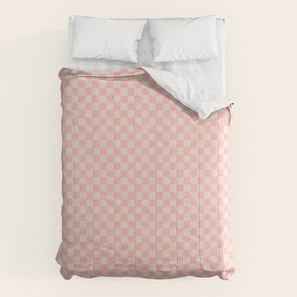 Check VII - Pink â Checkerboard Print Comforter Gallery Image 6