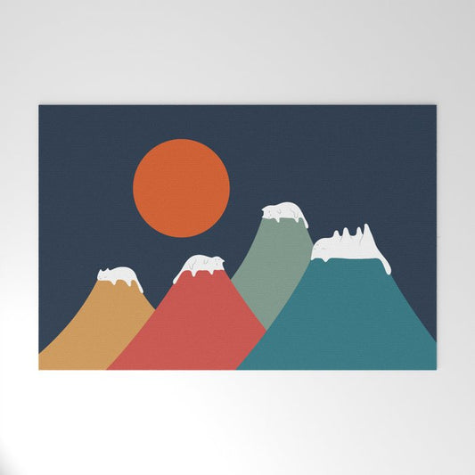 Cat Landscape 10 Welcome Mat Gallery Image 1