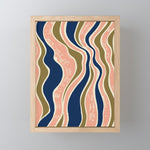 Earthy Rivers Cobalt Mini Art Print Gallery Image 1