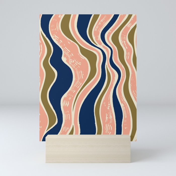 Earthy Rivers Cobalt Mini Art Print Gallery Image 5