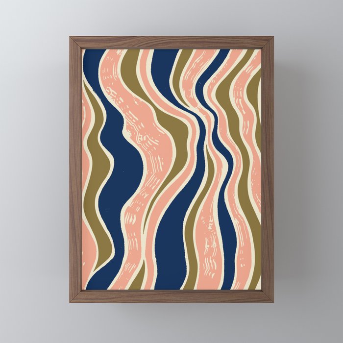 Earthy Rivers Cobalt Mini Art Print Gallery Image 2