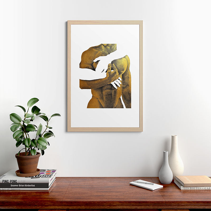 Echoes II - NOODOOD Painting (Gold doesn't print shiny) Framed Art Print Gallery Image 28