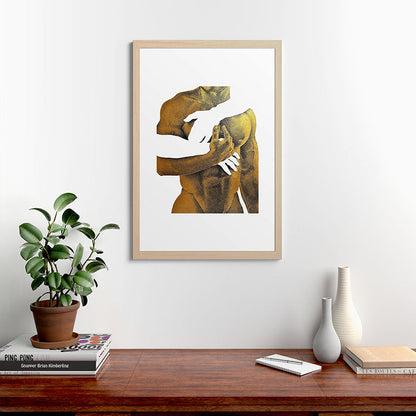 Echoes II - NOODOOD Painting (Gold doesn't print shiny) Framed Art Print Gallery Image 28