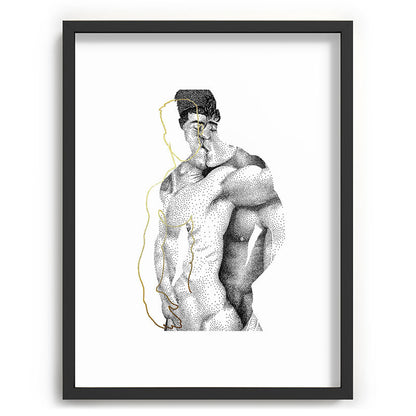 Figuration 1 (GOLD DOESN'T PRINT SHINY) Framed Art Print Gallery Image 35