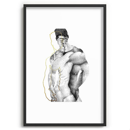 Figuration 1 (GOLD DOESN'T PRINT SHINY) Framed Art Print Gallery Image 36