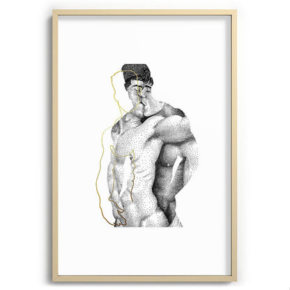 Figuration 1 (GOLD DOESN'T PRINT SHINY) Framed Art Print Gallery Image 44