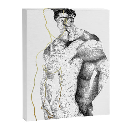 Figuration 1 (GOLD DOESN'T PRINT SHINY) Canvas Print Gallery Image 3