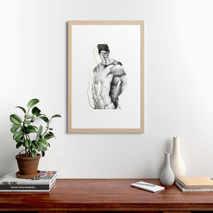 Figuration 1 (GOLD DOESN'T PRINT SHINY) Framed Art Print Gallery Image 28