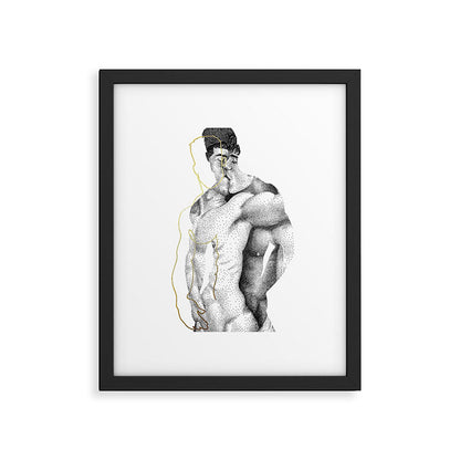 Figuration 1 (GOLD DOESN'T PRINT SHINY) Framed Art Print Gallery Image 4