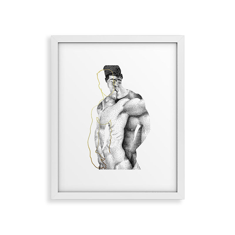 Figuration 1 (GOLD DOESN'T PRINT SHINY) Framed Art Print Gallery Image 14