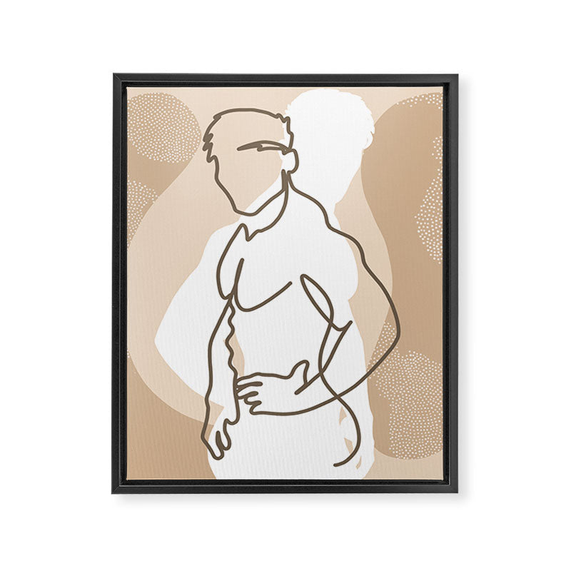 NOODDOOD Lines 17 Framed Canvas Print Gallery Image 1